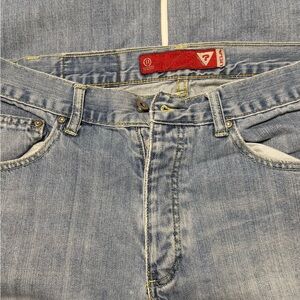 Guess Blue Relaxed Fit Jeans with Vintage Wash